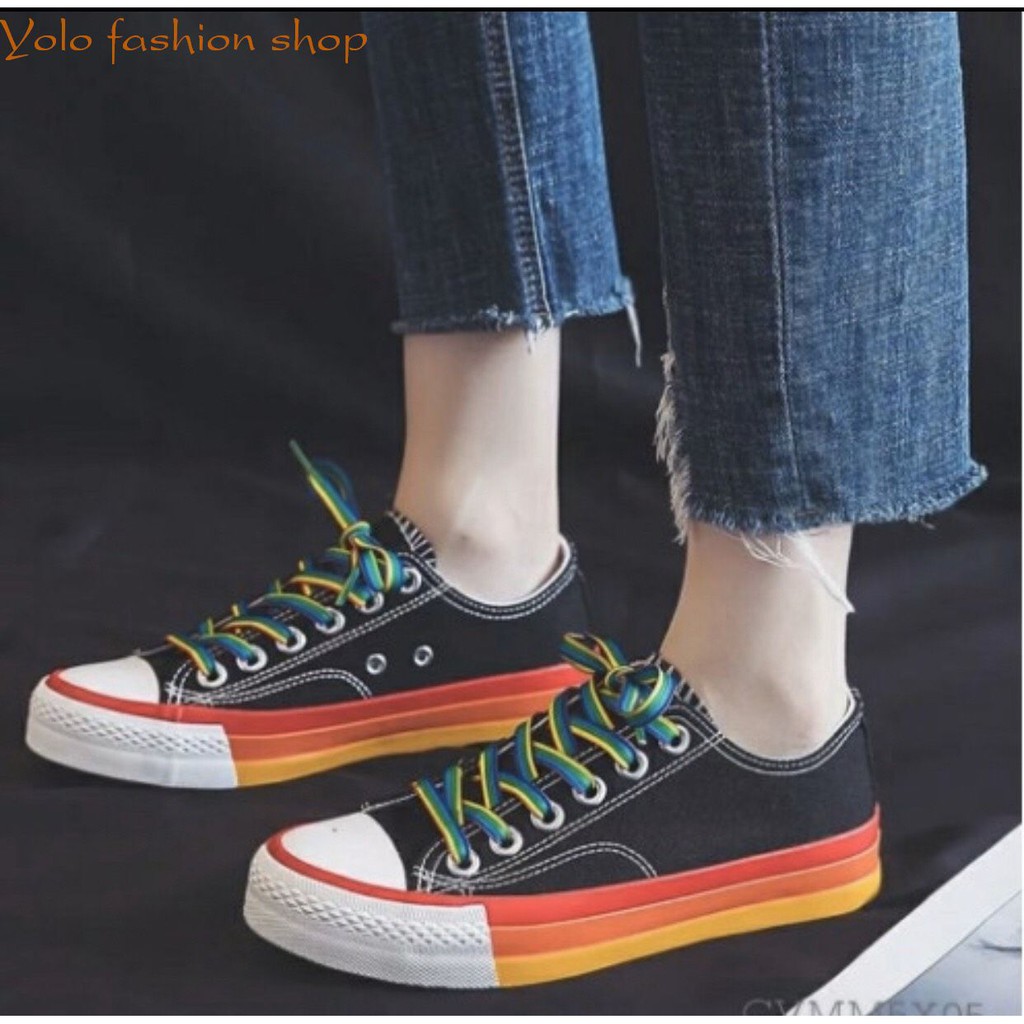 TT3_Giày thể thao nữ đế ngũ sắc cá tính | BigBuy360 - bigbuy360.vn