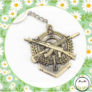 Móc khóa kim loại huy chương PUBG.