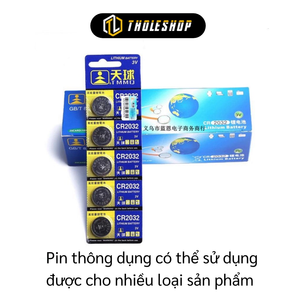 Pin - Vỉ 5 Viên Pin CR2032 Lithium 3V Có Thể Dùng Cho Nhiều Thiết Bị Đồ Chơi 5865