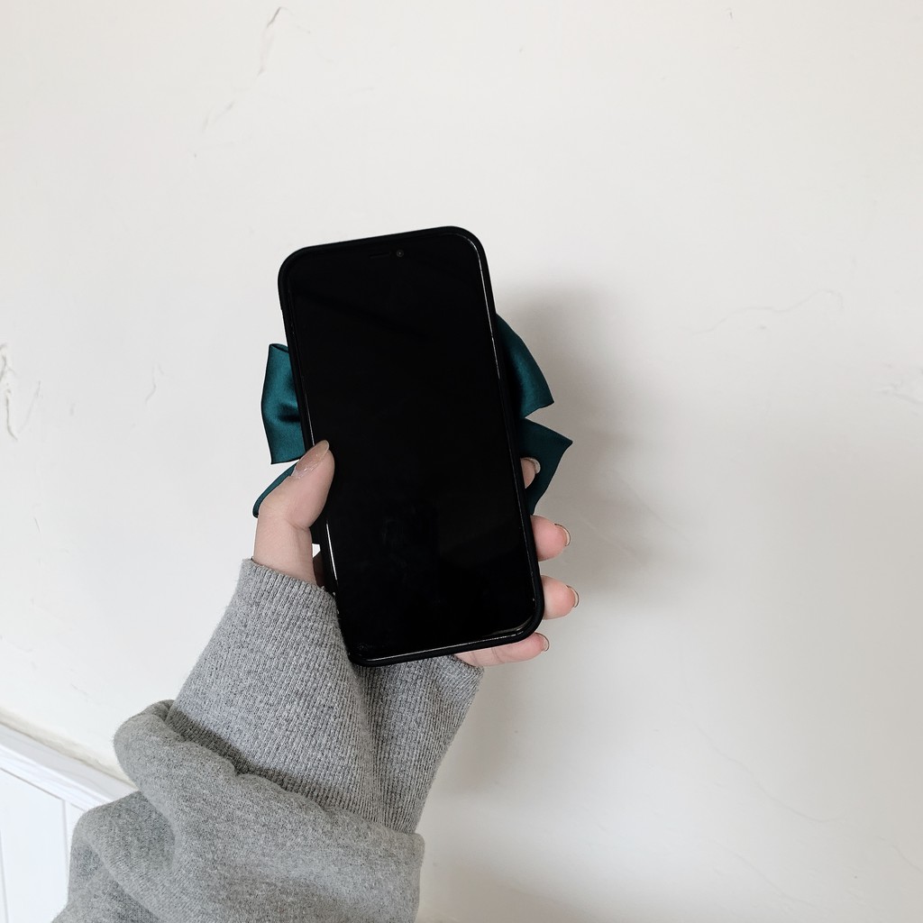 Ốp Điện Thoại Hình Nơ Phối Ngọc Trai Cho Iphone X XS XR XS MAX 11 11 PRO 11 PRO MAX 12 PR 12 PRO MAX