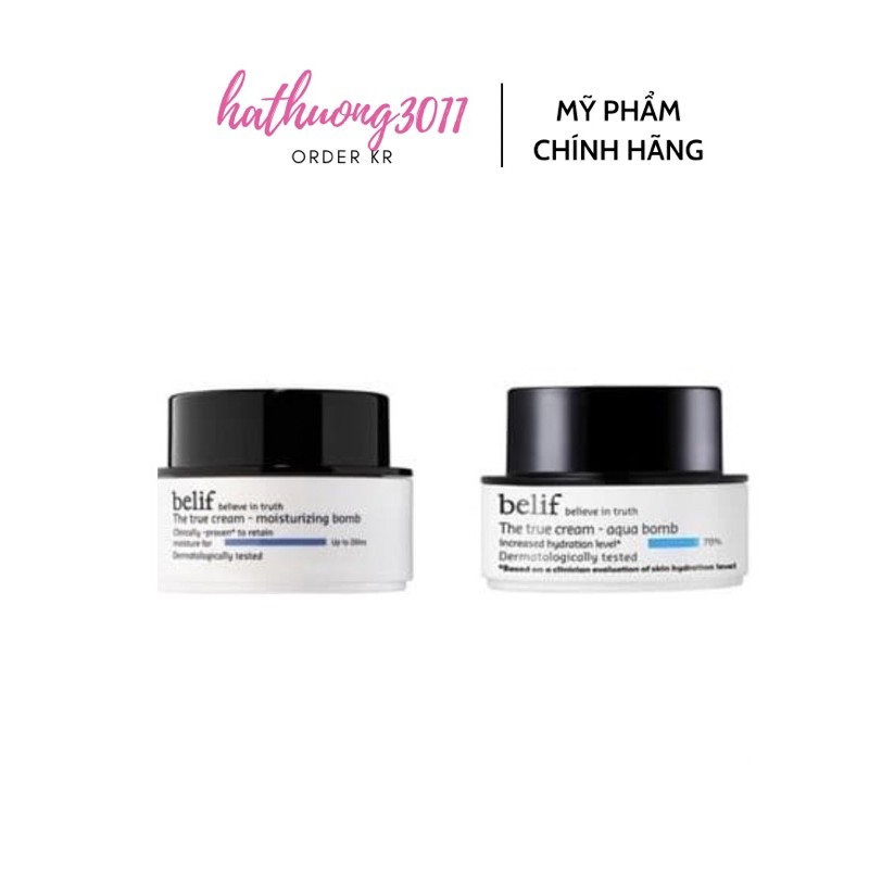 [CÓ SẴN + BILL] KEM DƯỠNG ẨM CAO CẤP BELIF THE TRUE CREAM