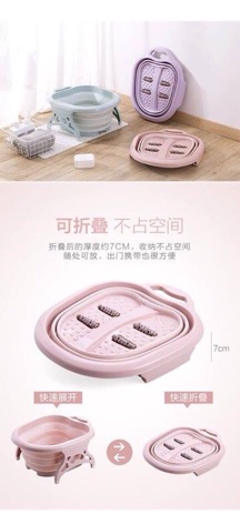 CHẬU NGÂM CHÂN CÓ DỤNG CỤ MATXA