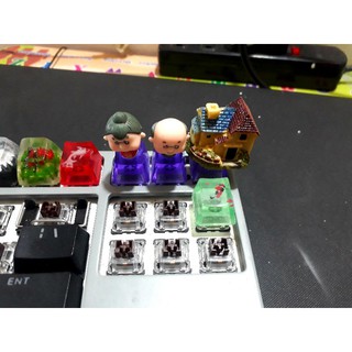Bộ 2 keycap ông bà trang trí bàn phím cơ.