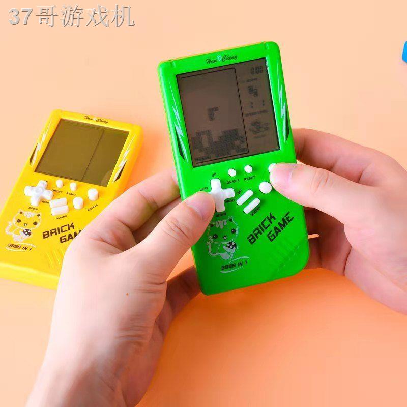 ZMáy chơi game Tetris màn hình lớn mini hoài cổ đồ thời thơ ấu món quà bỏ túi câu đố giải nén tặng