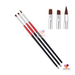 Bộ 3 cọ vẽ 3d cán đen