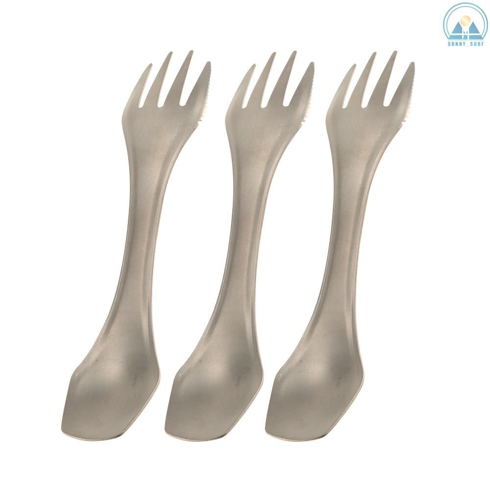 Sunny☀ Lixada 100% Titanium Outdoor Camping Picnic Spoon Fork Knife | BigBuy360 - bigbuy360.vn