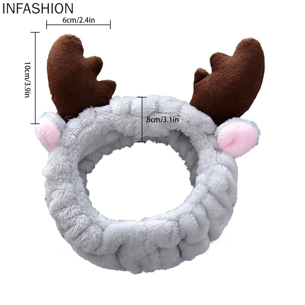 Băng Đô Vải Nhung Co Giãn Dùng Khi Trang Điểm Cho Nữ