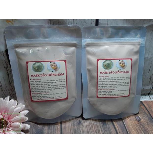 1kg bột đắp mặt Hồng sâm, nhân sâm dạng dẻo handmade
