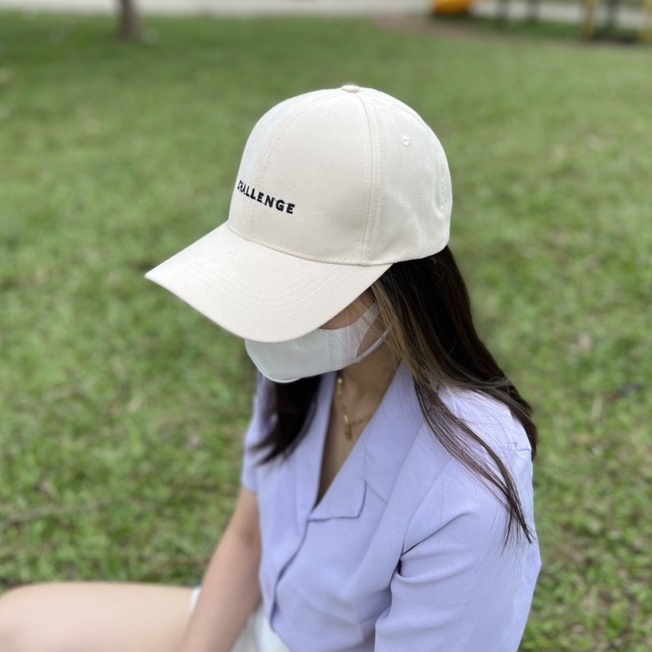 Mũ lưỡi trai HAZIN thêu chữ Challenge unisex phù hợp cho cả nam và nữ nhiều màu