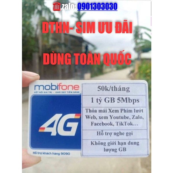 [DTHN] Sim 4G Mobifone DTHN MAX KHÔNG GIỚI HẠN DUNG LƯỢNG DATA DÙNG TOÀN QUỐC