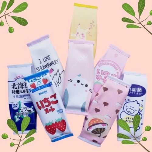 Bóp viết Chimi HT042 kiểu dáng sữa túi phong cách Nhật Bản nhiều mẫu