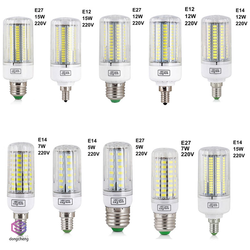 Bóng Đèn Led E27 E14 E12 110v / 220v 5736 Smd Tiết Kiệm Năng Lượng