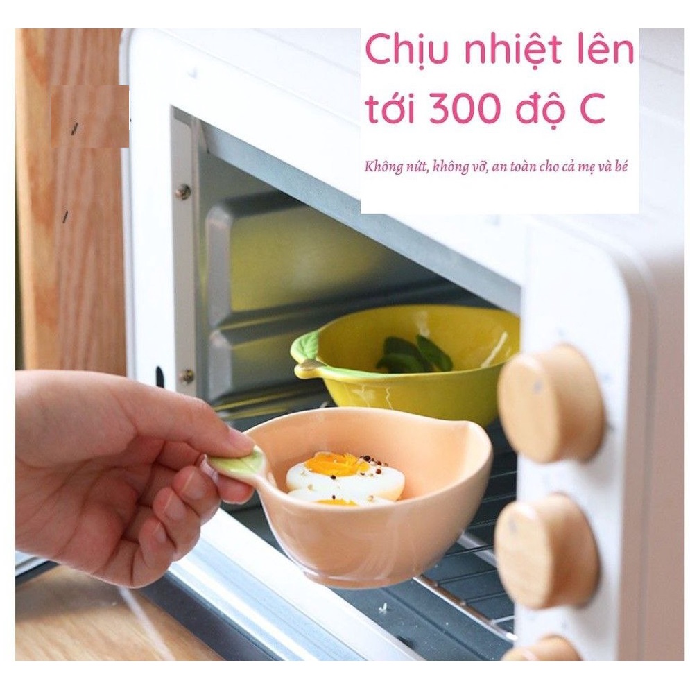 Bát ăn dặm kiểu nhật cho bé hình chanh ,táo , lê...B4