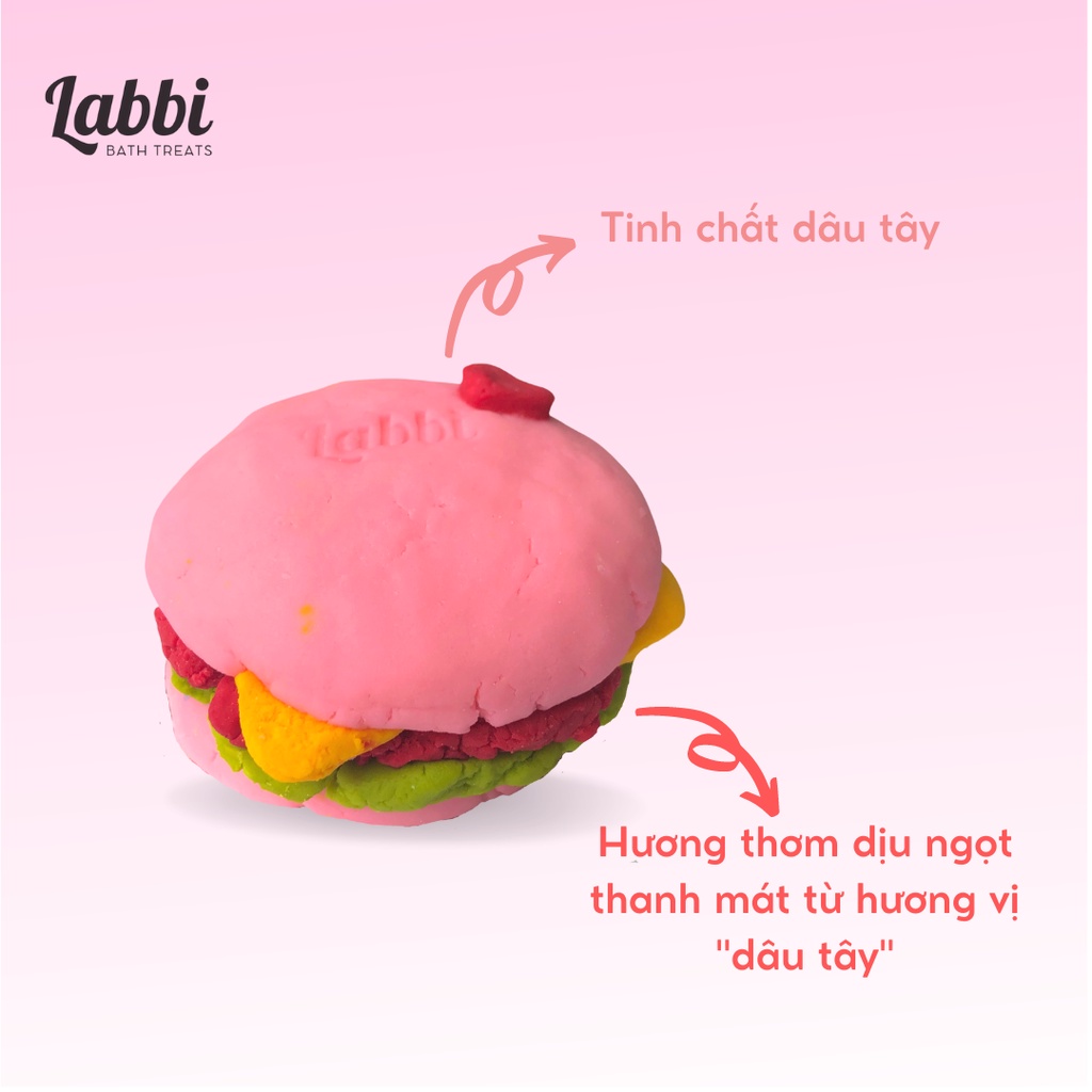 Bánh siêu tạo bọt bồn tắm BURGER DREAM [Labbi] Bubble Bar
