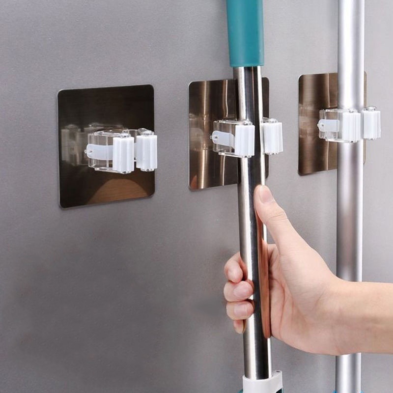 Dụng cụ móc gắn cây lau nhà gắn tượng tiện lợi đa năng dành cho phòng tắm nhà bếp