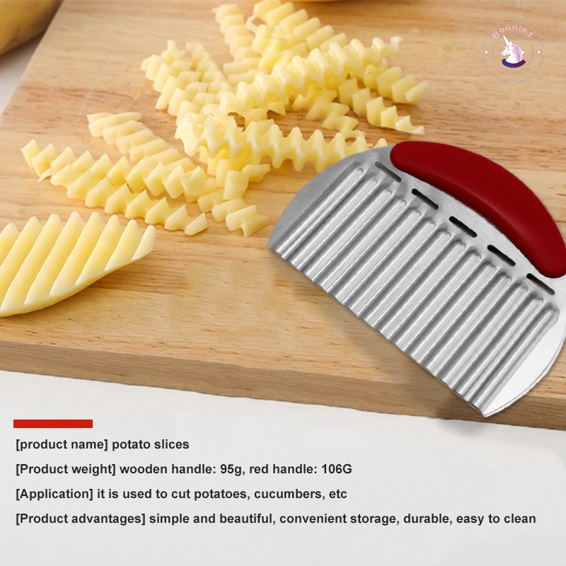 Dao cắt khoai tây gợn sóng bằng thép không gỉ