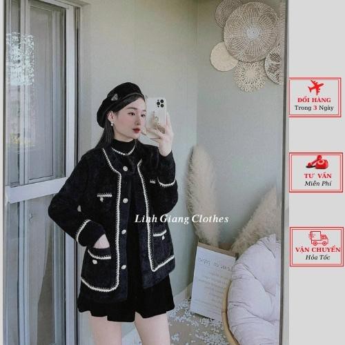 Áo cardigan len nữ lông thỏ thu đông ulzzang Hàn Quốc công sở