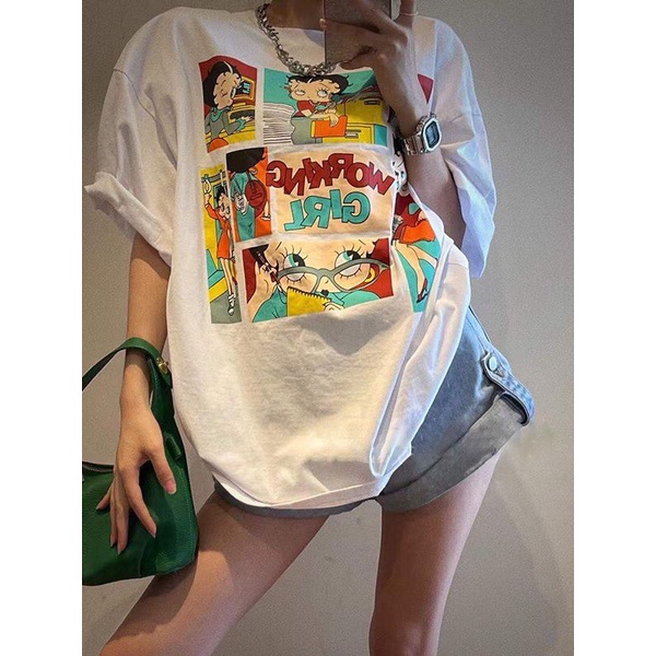 ÁO THUN NỮ FORM RỘNG TAY LỠ - THỜI TRANG HOTTREND , HÀN QUỐC SIÊU XỊN XÒ , HOT HIT CHO CÁC BẠN TRẺ KM FASHION
