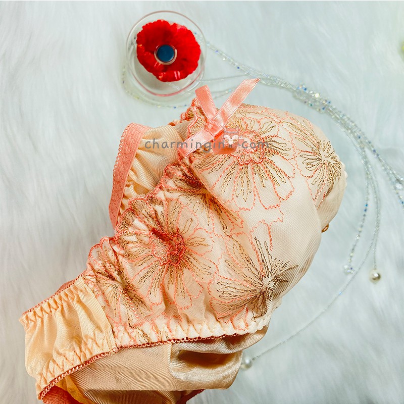 Quần lót dệt kim ren nơ thời trang size M, L - QLDK0076