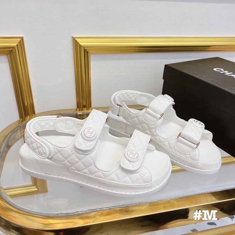 Sandal thể thao channel quai dán ngang fullbox