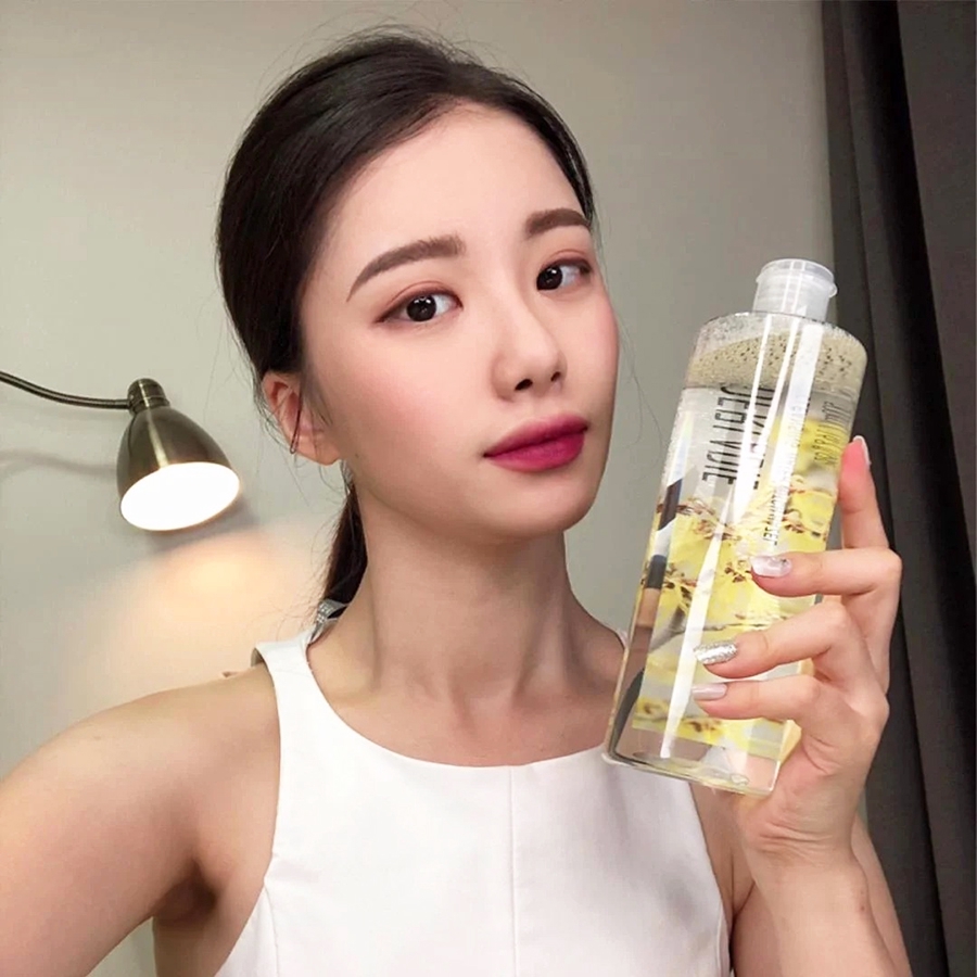 Nước tẩy trang diệt khuẩn làm sạch mụn dành cho da dầu mụn derladie witch hazel cleansing water 500ml - skin hub