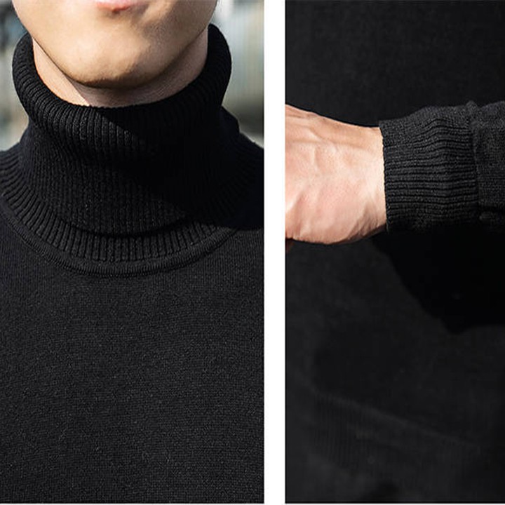 Siêu Phẩm Thời Trang -  áo len nam thời trang kiểu dáng cổ lọ dài tay from ôm dáng body | BigBuy360 - bigbuy360.vn
