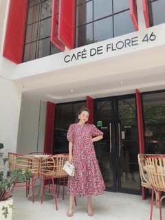 Váy suông hoa nhí