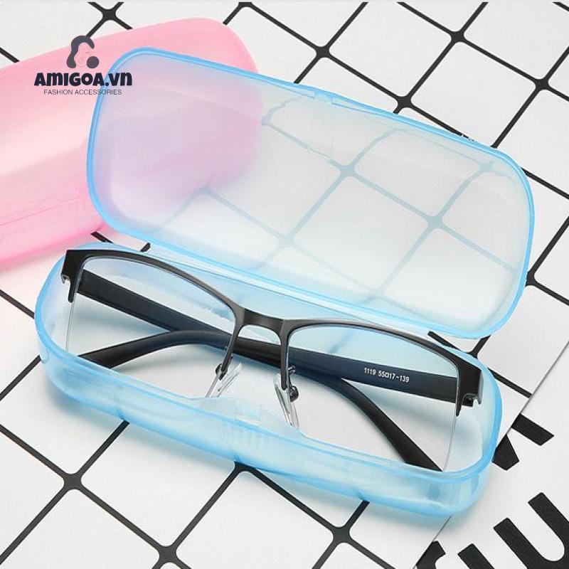Hộp Đựng Mắt Kính Bằng Nhựa Trong Suốt Siêu Nhẹ Tiện Dụng