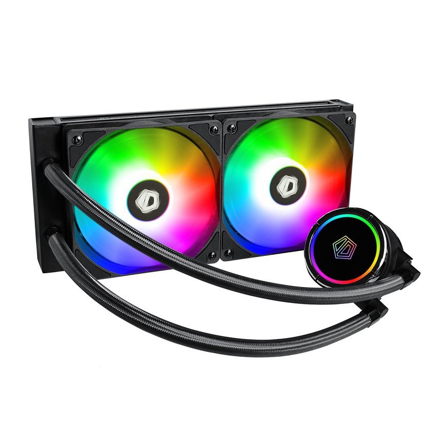 Tản nhiệt nước CPU AIO ID-COOLING ZOOMFLOW 240X SNOW EDITION - Chính hãng BH 2 năm, LED ARGB 5v màu Rainbow, Full trắng