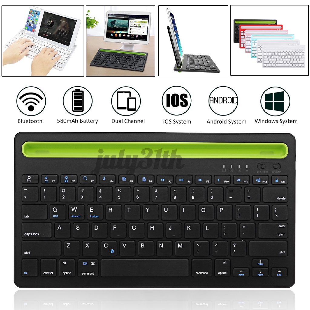 Bàn Phím Kép Bluetooth Không Dây Cho Ios Android Windows Tablet Phone