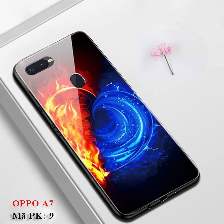 Ốp lưng A5s, ốp lưng oppo a5s mặt lưng kinh 9H in hình 3D sang bóng bảo vệ điện thoại tuyệt đối