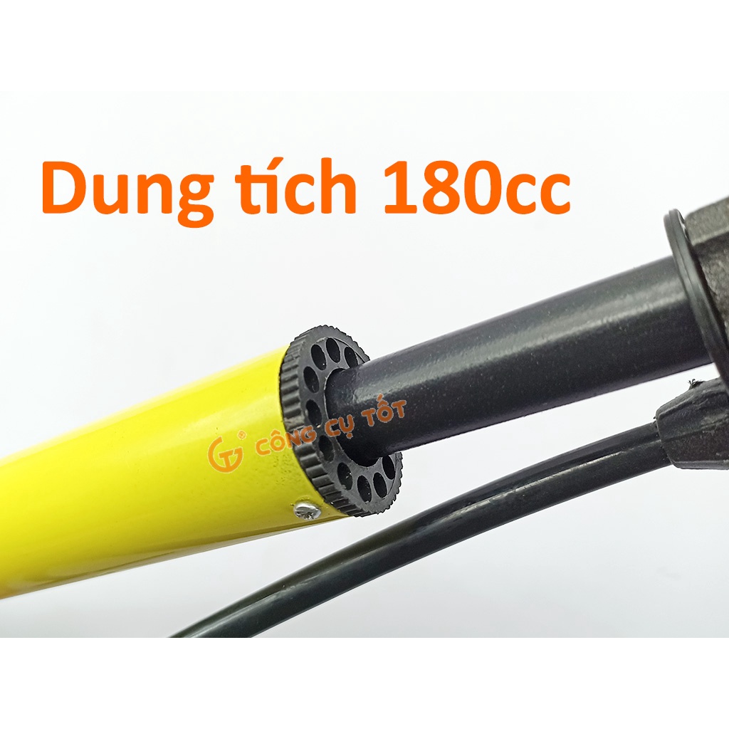Bơm xe đạp, xe máy bằng tay dung tích 180cc LS+