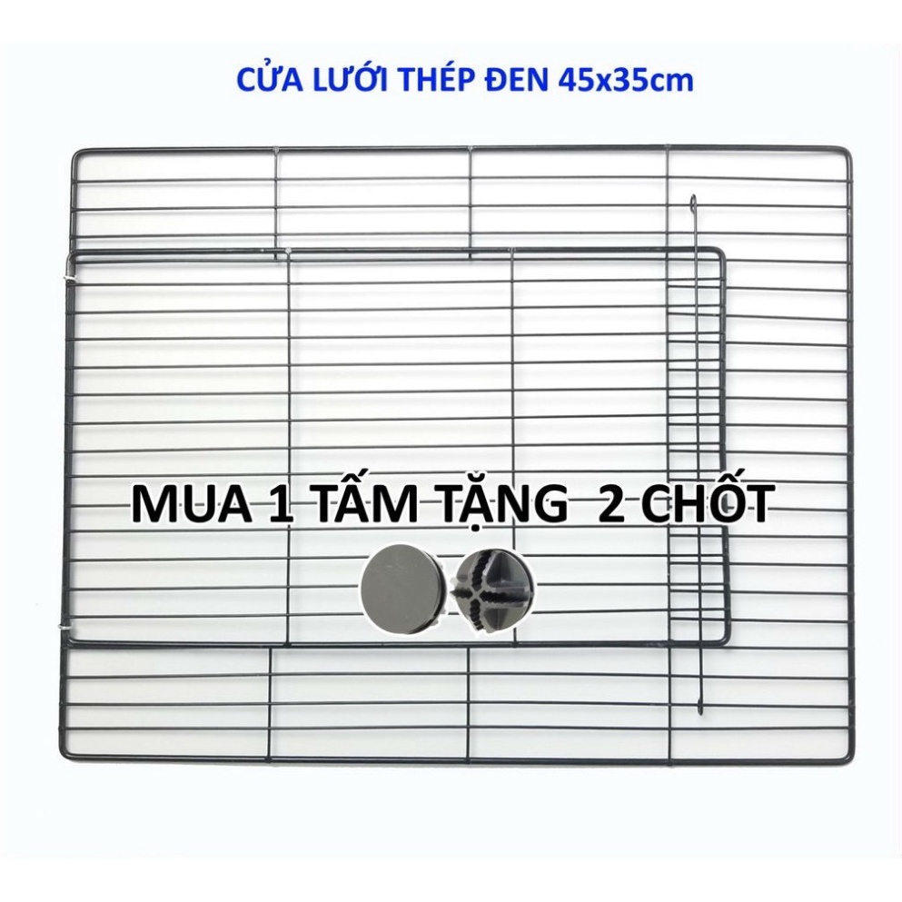 [TẶNG CHỐT] CỬA LƯỚI CHUỒNG QUÂY CHÓ, MÈO, CHUỘT, THỎ (bán theo tấm, tặng 2 chốt/tấm)