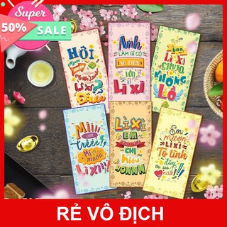 Combo 10 cái bao lì xì tết 2022 ngẫu nhiên