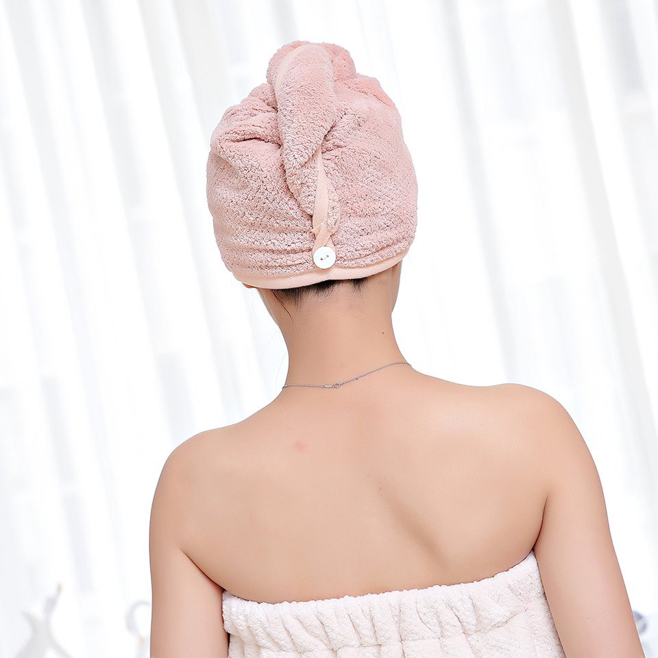 #DEY Quick Magic Hair Dry Hat Turban Twist Hair Towel Wrap Head Towel Quick Dry