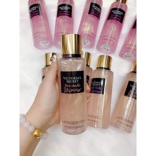 Xịt Thơm Toàn Thân Victoria’s Secret Shimmer Body Mist bản ánh nhũ