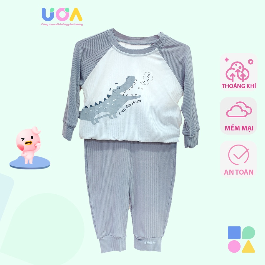 Bộ dài tay 3D Modal Organic Hrnee