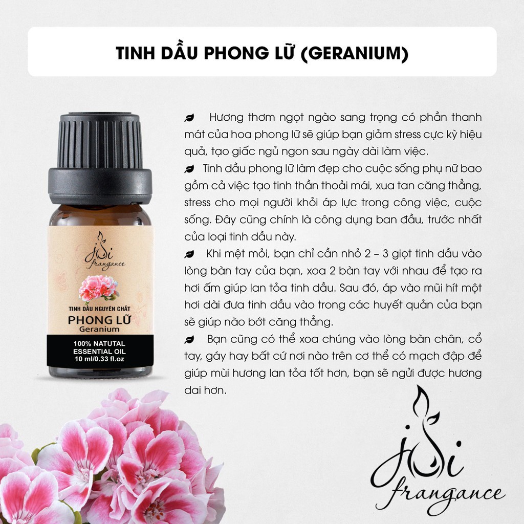 Tinh dầu Phong Lữ nguyên chất - Lọ 10 ml | Kiểm nghiệm GC-MS và COA chuẩn USDA