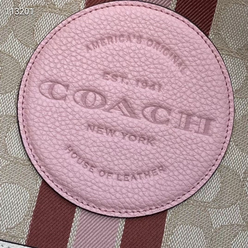Túi tote nữ Coach Demspey sọc size 30 4113