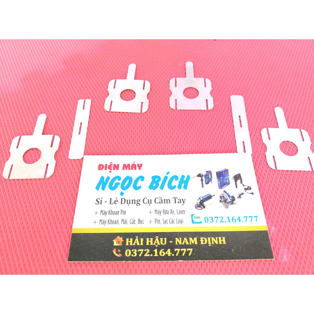 Bộ kẽm hàn cell pin 18650 kẽm vuông và kẽm dài 6 món