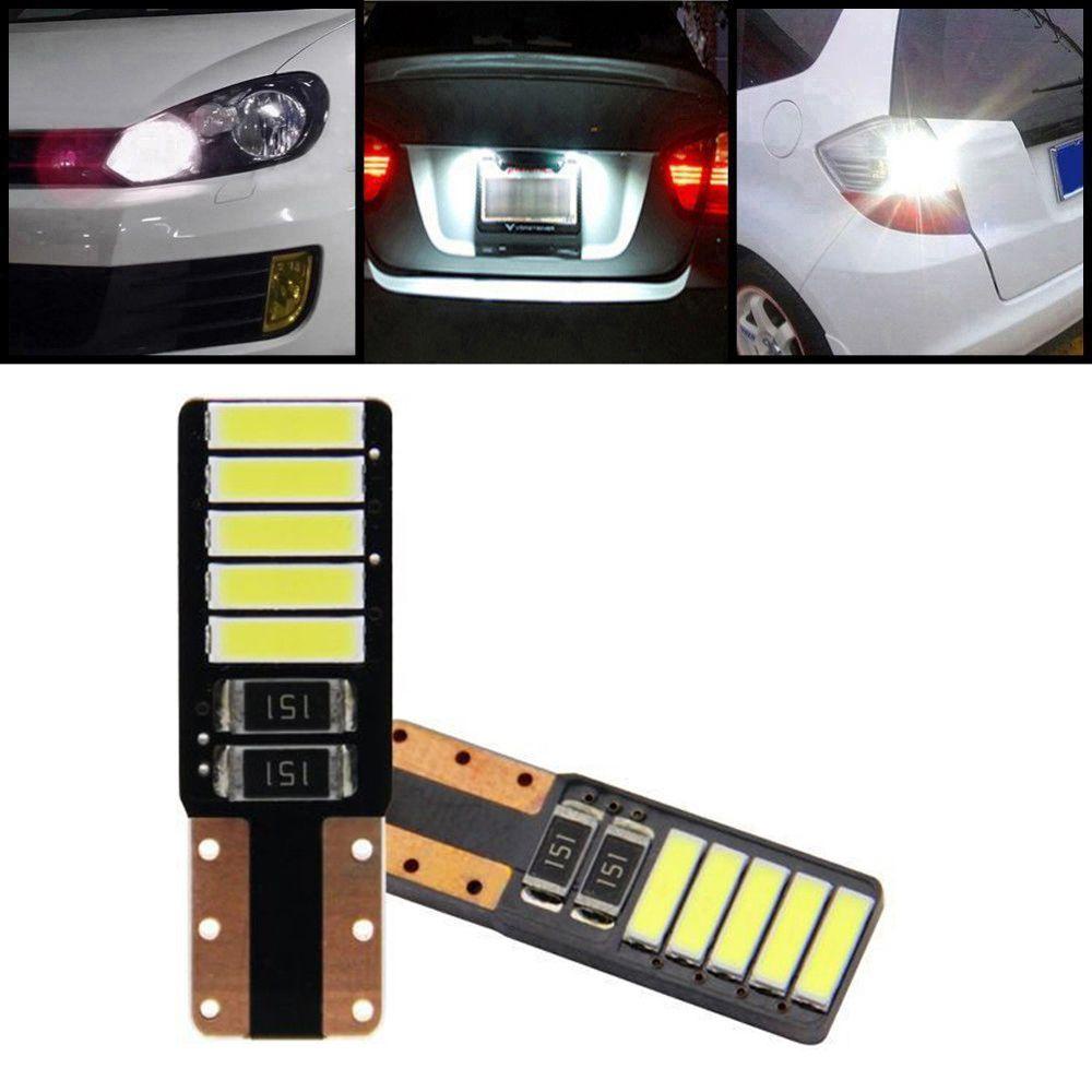 Set 2 Đèn LED COB 12V Chiếu Sáng Biển Số Xe Ô Tô