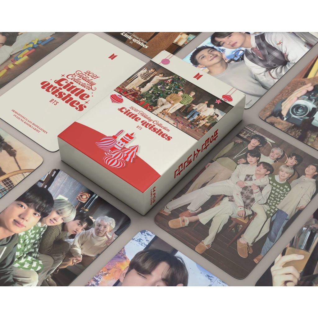 Hộp 55 Thẻ Hình lomo Nhóm Nhạc BTS Chất Lượng Cao