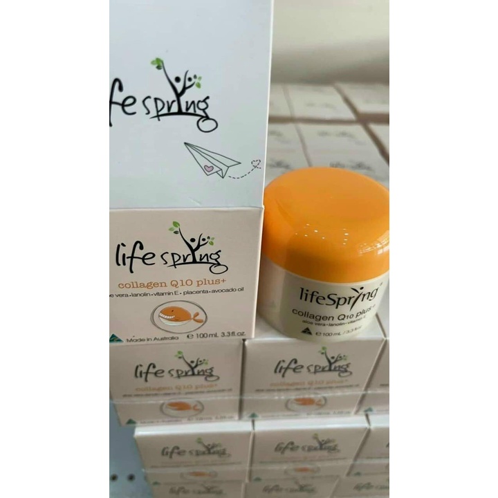 [Mẫu mới] Kem dưỡng da nhau thai cừu Life Spring Lanolin giúp giảm nám mờ thâm thấm nhanh bao cấp ẩm
