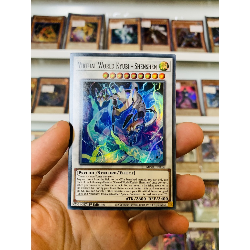 Thẻ Bài Lẻ YugiOh! Mã MP21-EN186 - Virtual World Kyubi - Shenshen - Super Rare - 1st Edition