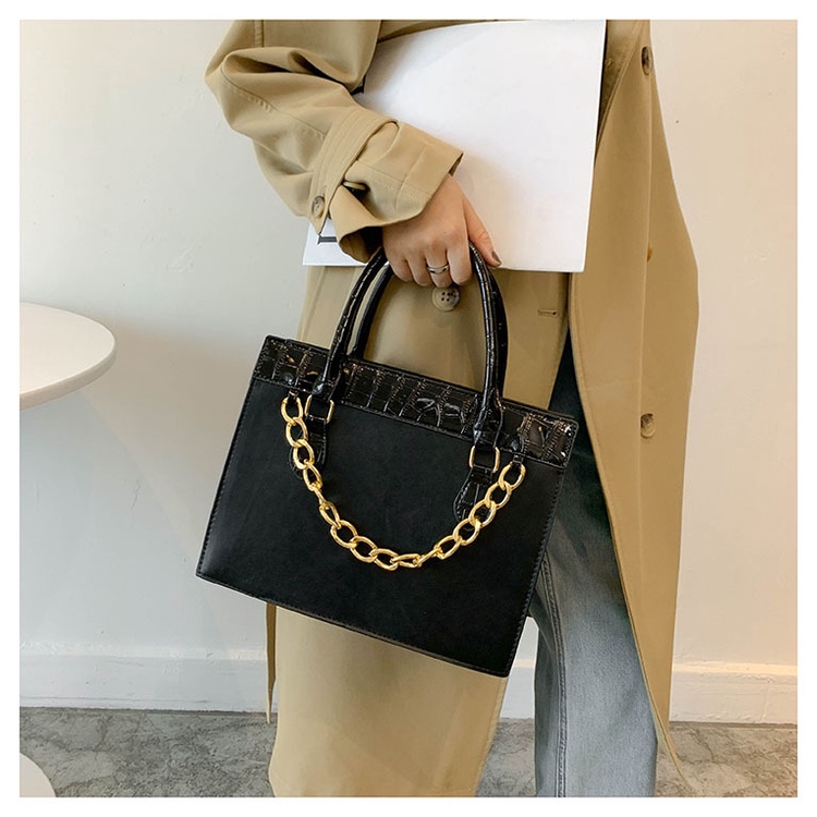 Túi Xách JASMIN NOIR Da PU Phối Dây Xích Thời Trang Dành Cho Nữ