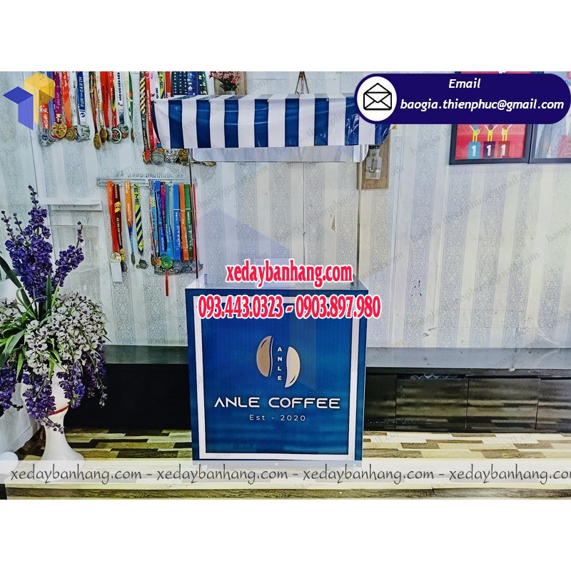 Xưởng đóng quầy tháo lắp bán cà phê di động - ĐT: 0903897980 - quaykebanhangdidong.com