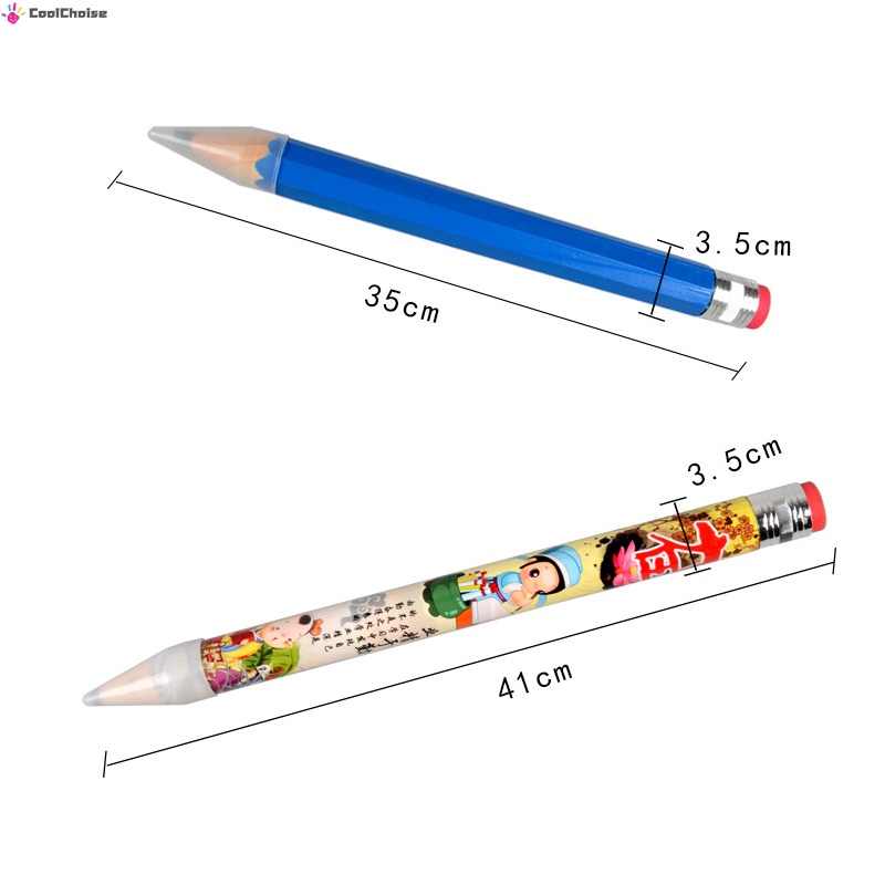 Bút chì bằng gỗ 35cm khổng lồ cá tính dùng làm đồ chơi cho học sinh