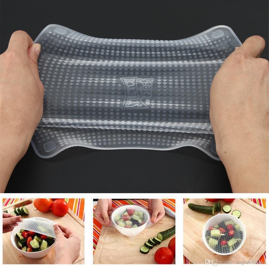 Bộ 4 Màng Bọc Thực Phẩm Silicon Stretch&Fresh