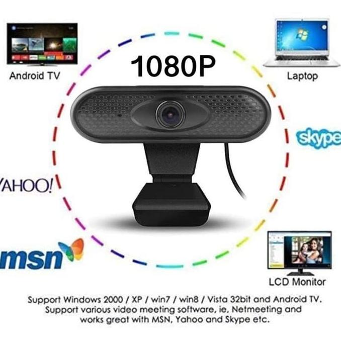 Webcam Wfh 1080P X6 full hd Có mic Cho Máy Tính