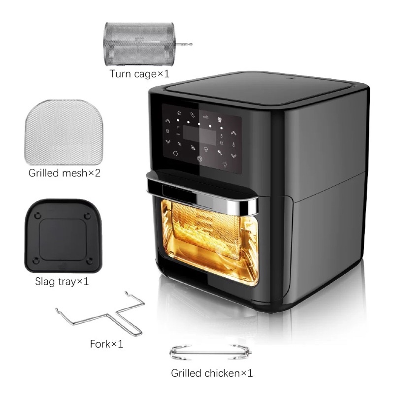 Nồi Chiên Không Dầu HAEGER HG-5293 dung tích lớn 12Lít - công nghệ chiên nướng đối lưu AIR FRYER